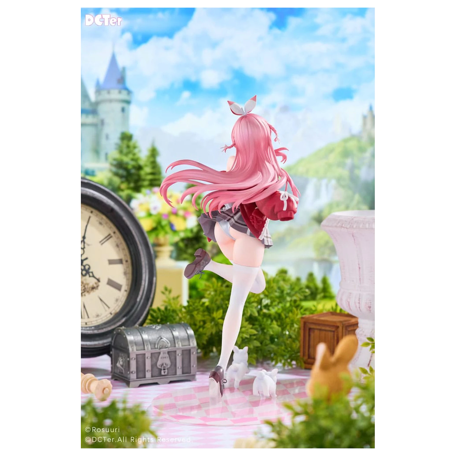 Rosuuri Original Character PVC Statue 1/7 White Rabbit Rosu Casual Clothes Ver. 25 cm product photo