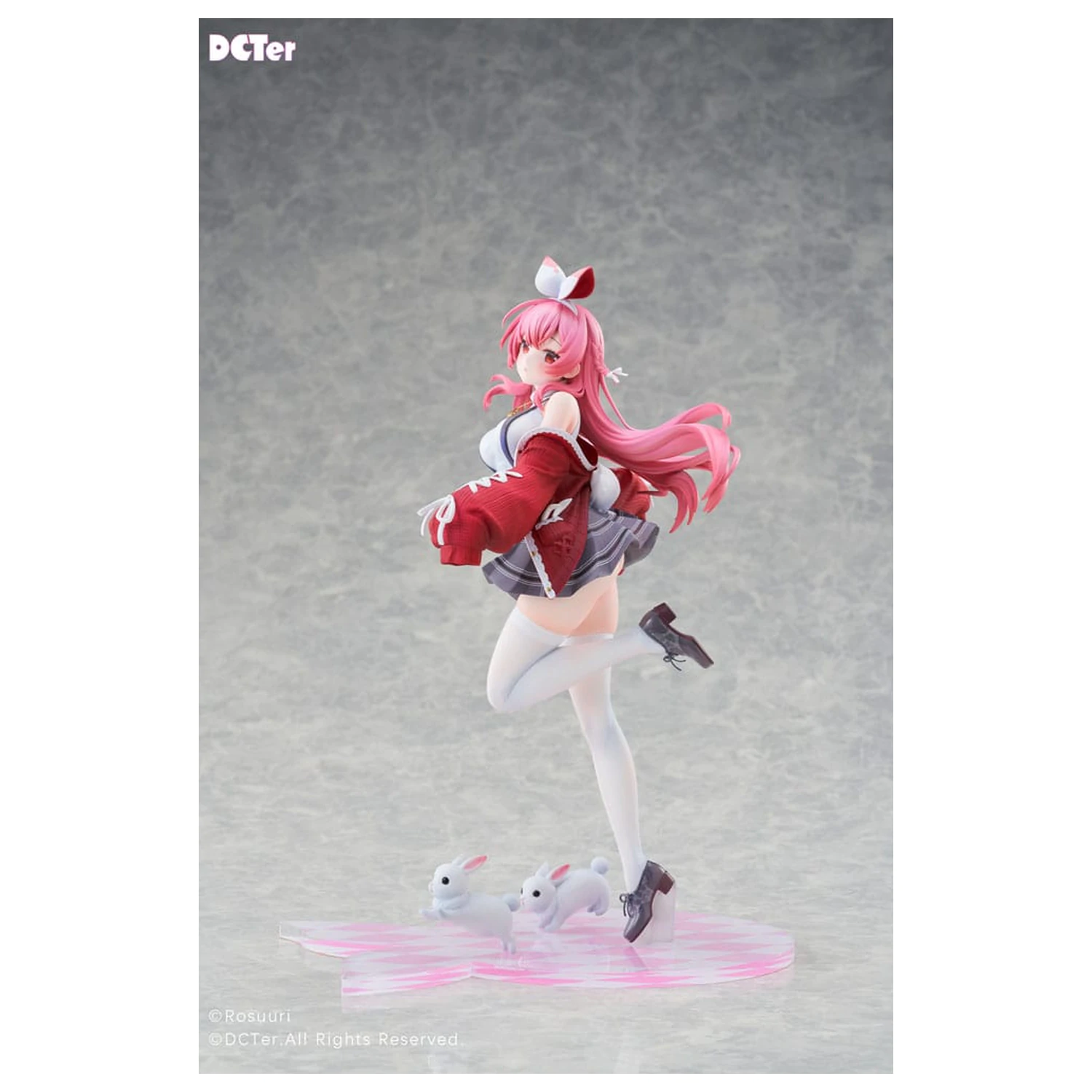 Rosuuri Original Character PVC Statue 1/7 White Rabbit Rosu Casual Clothes Ver. 25 cm product photo
