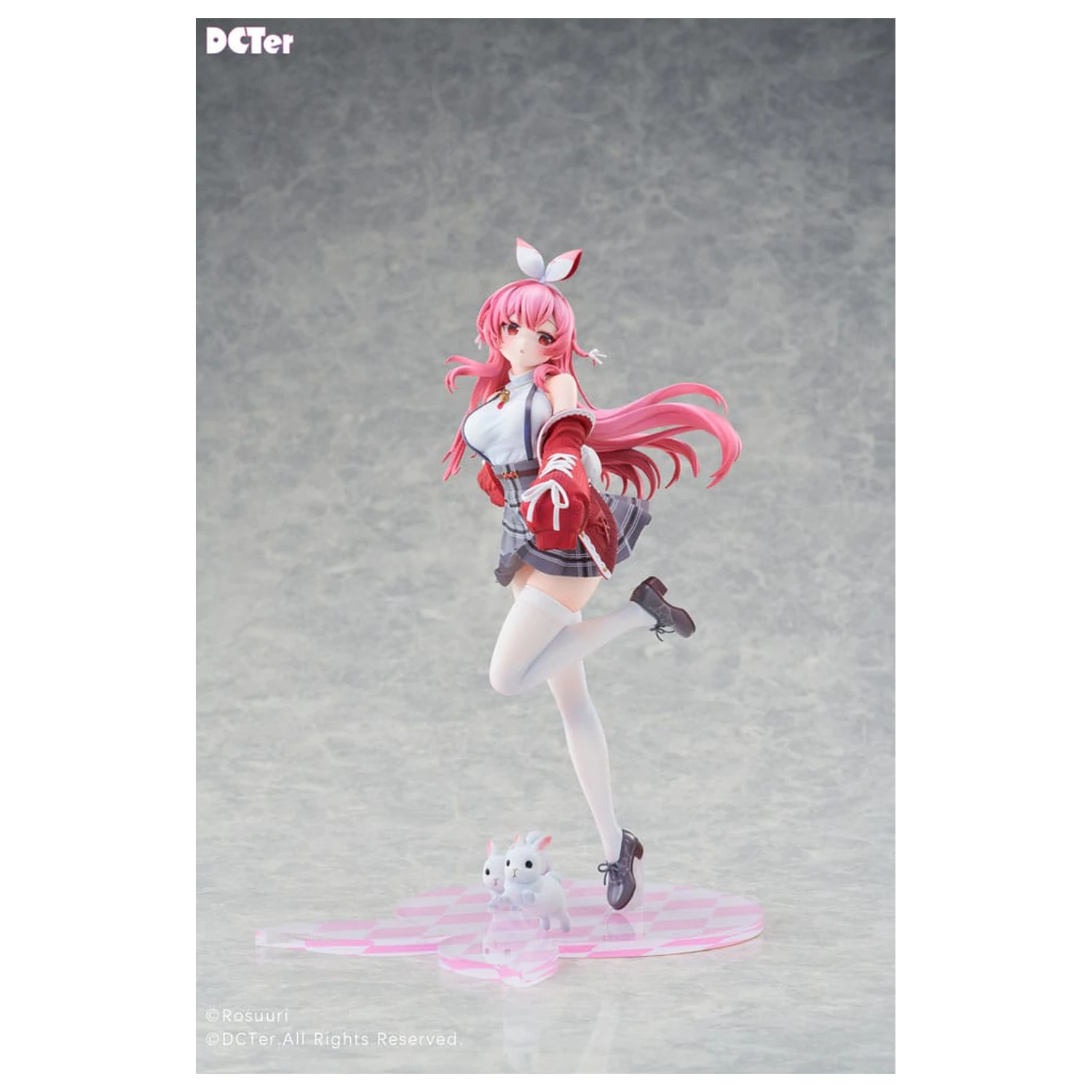 Rosuuri Original Character PVC Statue 1/7 White Rabbit Rosu Casual Clothes Ver. 25 cm product photo