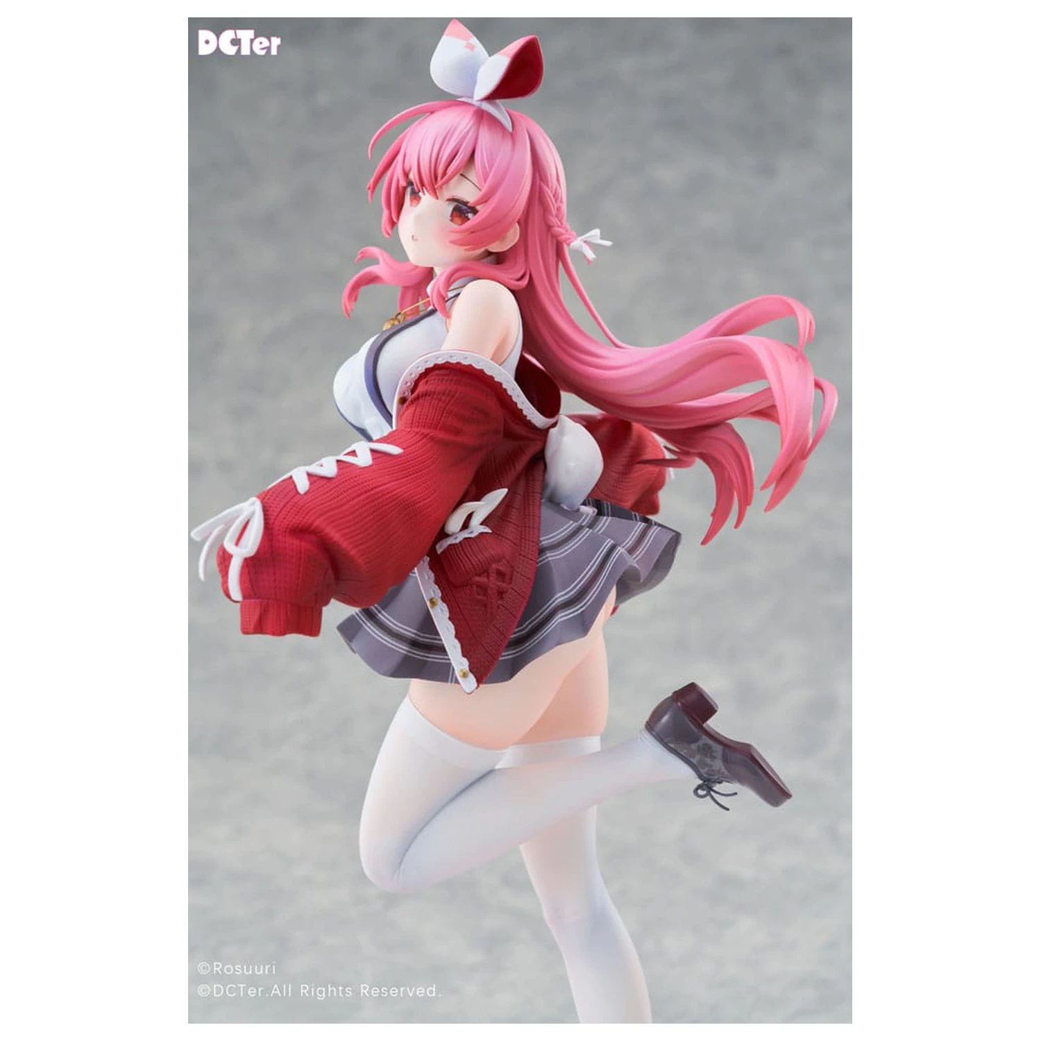 Rosuuri Original Character PVC Statue 1/7 White Rabbit Rosu Casual Clothes Ver. 25 cm product photo