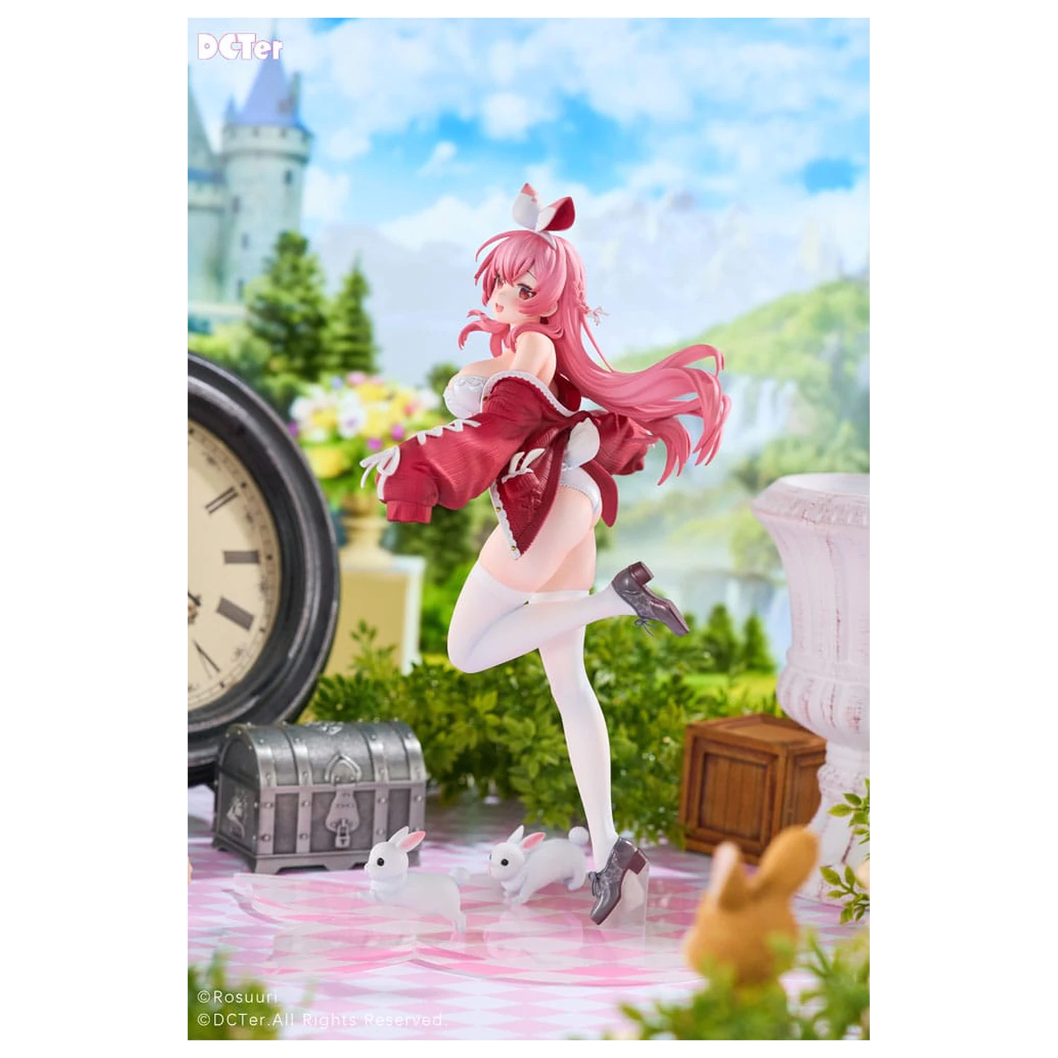 Rosuuri Original Character PVC Statue 1/7 White Rabbit Rosu Swimsuit Ver. 25 cm product photo
