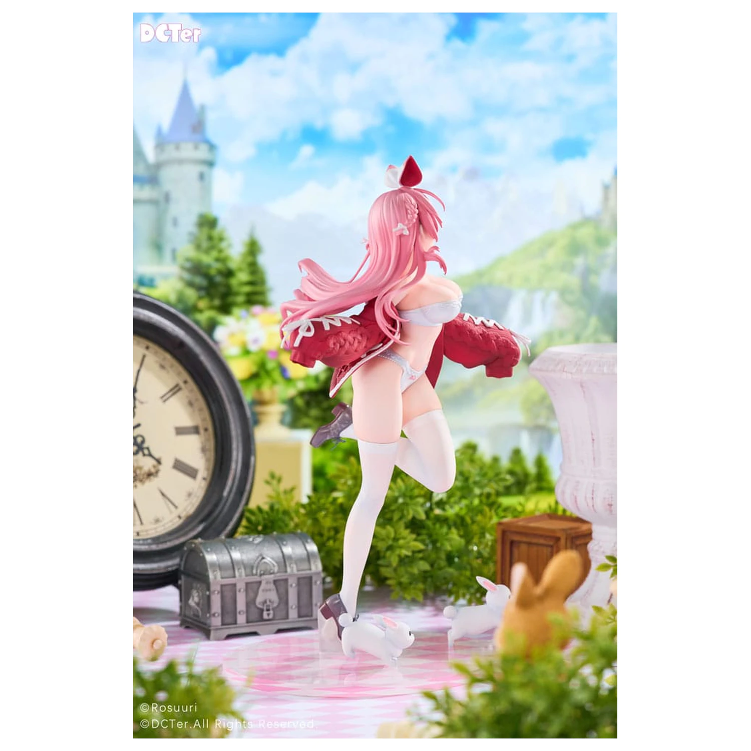 Rosuuri Original Character PVC Statue 1/7 White Rabbit Rosu Swimsuit Ver. 25 cm product photo