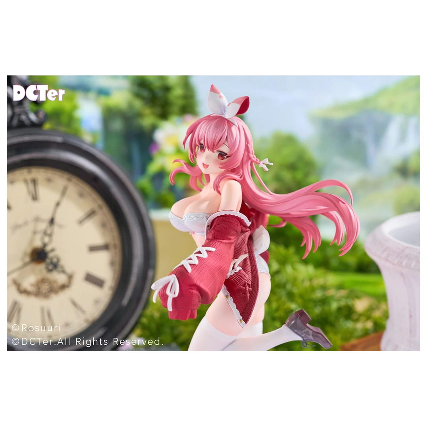 Rosuuri Original Character PVC Statue 1/7 White Rabbit Rosu Swimsuit Ver. 25 cm product photo