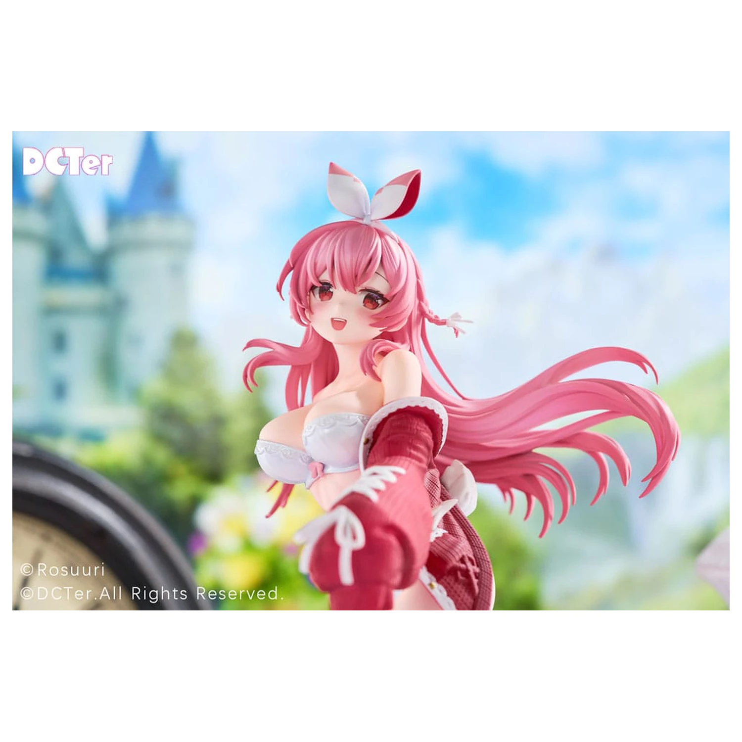 Rosuuri Original Character PVC Statue 1/7 White Rabbit Rosu Swimsuit Ver. 25 cm product photo