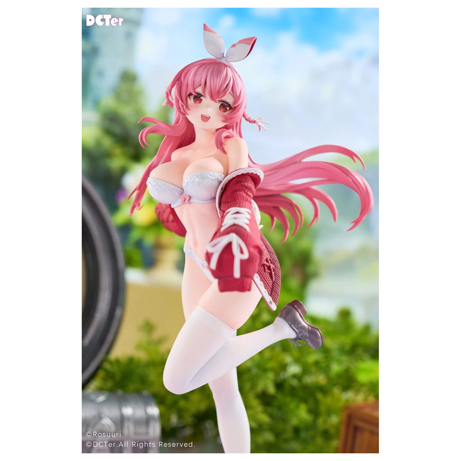 Rosuuri Original Character PVC Statue 1/7 White Rabbit Rosu Swimsuit Ver. 25 cm product photo