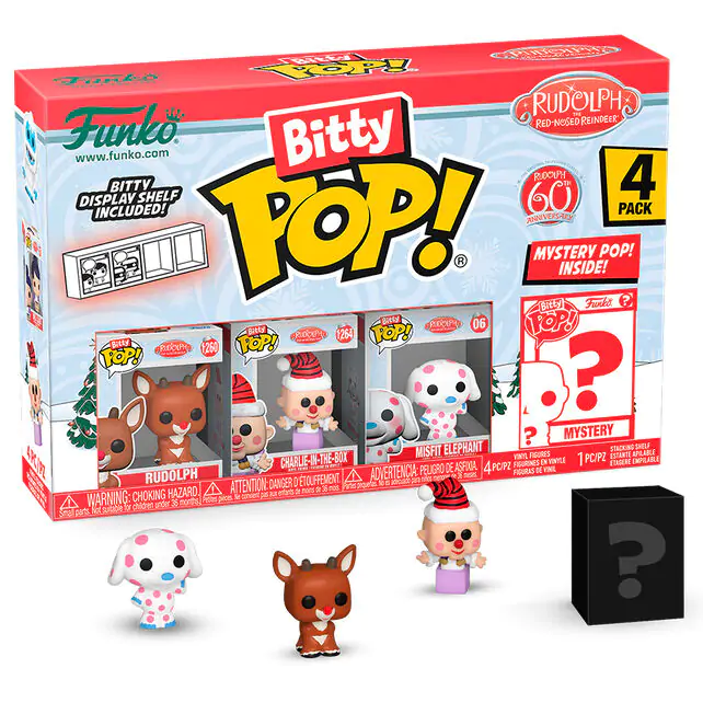 Rudolph Red Nosed Reindeer Bitty Funko POP! Vinyl Figure 4-Pack Rudolph product photo