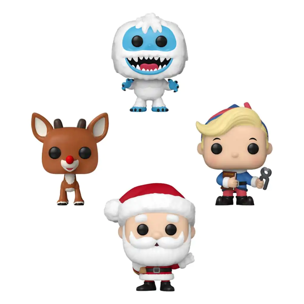 Rudolph the Red-Nosed Reindeer Pocket POP! Vinyl Figure 4-Pack Tree Holiday 4 cm termékfotó