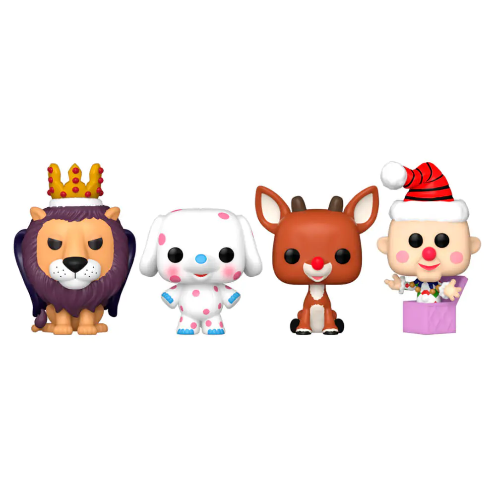 Rudolph Holiday 2024 Pocket Funko POP! Vinyl Keychains 4-Pack Tree Holiday Box 4 cm termékfotó