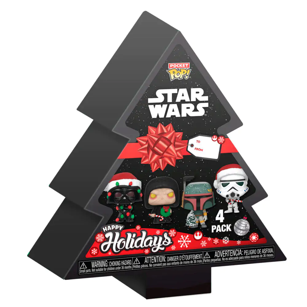 Star Wars Holiday 2024 Pocket POP! Vinyl Keychains 4-Pack Tree Holiday Box 4 cm product photo