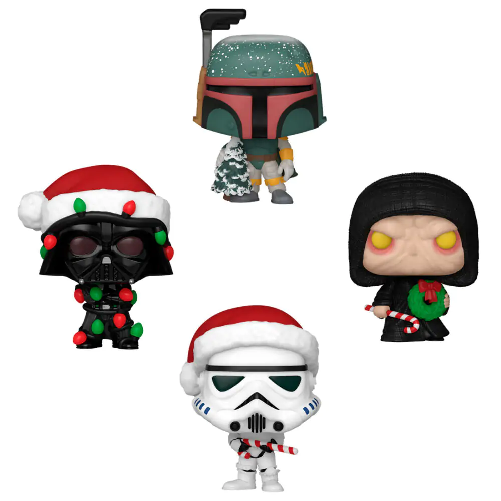 Star Wars Holiday 2024 Pocket POP! Vinyl Keychains 4-Pack Tree Holiday Box 4 cm product photo