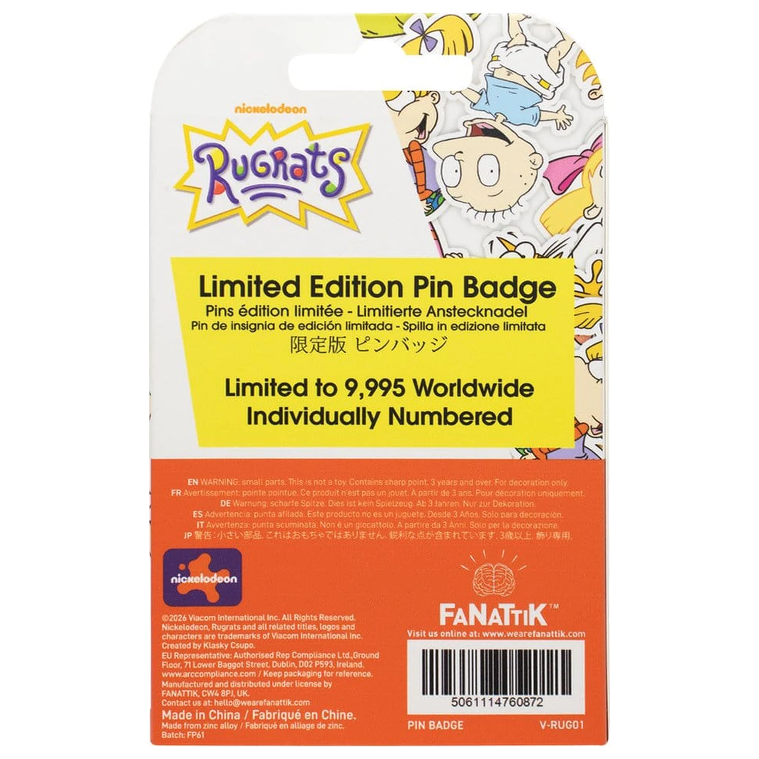 Rugrats Pin Badge Limited Edition 35th Anniversary product photo