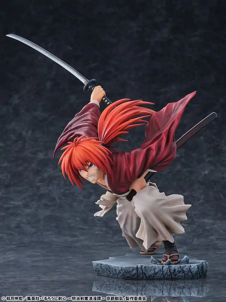 Rurouni Kenshin: Meiji Kenkaku Romantan Kyoto Douran PVC Statue 1/6 Kenshin Himura Amakakeruryuunohirameki Ver. 26 cm product photo