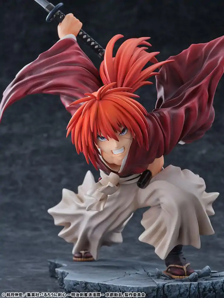 Rurouni Kenshin: Meiji Kenkaku Romantan Kyoto Douran PVC Statue 1/6 Kenshin Himura Amakakeruryuunohirameki Ver. 26 cm product photo