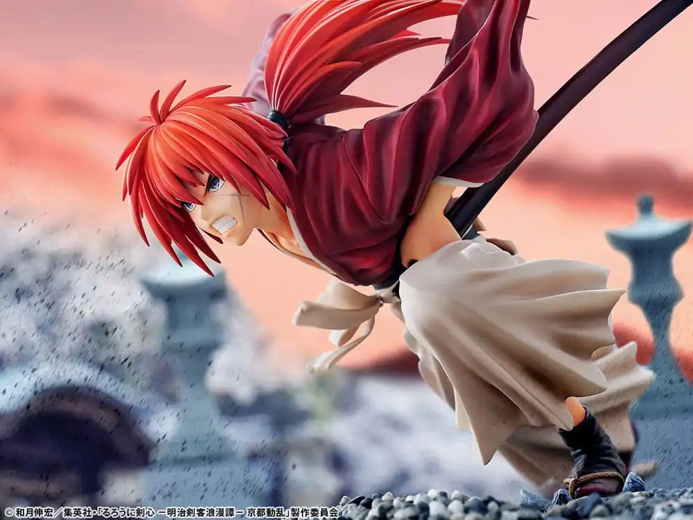 Rurouni Kenshin: Meiji Kenkaku Romantan Kyoto Douran PVC Statue 1/6 Kenshin Himura Amakakeruryuunohirameki Ver. 26 cm product photo