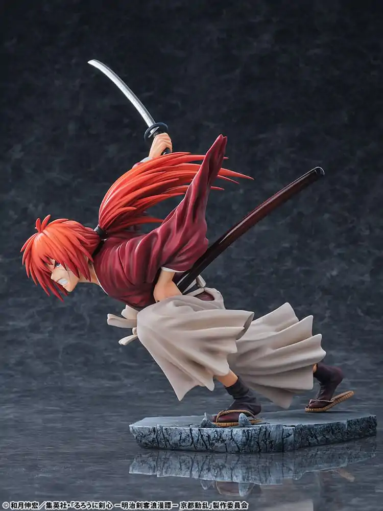 Rurouni Kenshin: Meiji Kenkaku Romantan Kyoto Douran PVC Statue 1/6 Kenshin Himura Amakakeruryuunohirameki Ver. 26 cm product photo