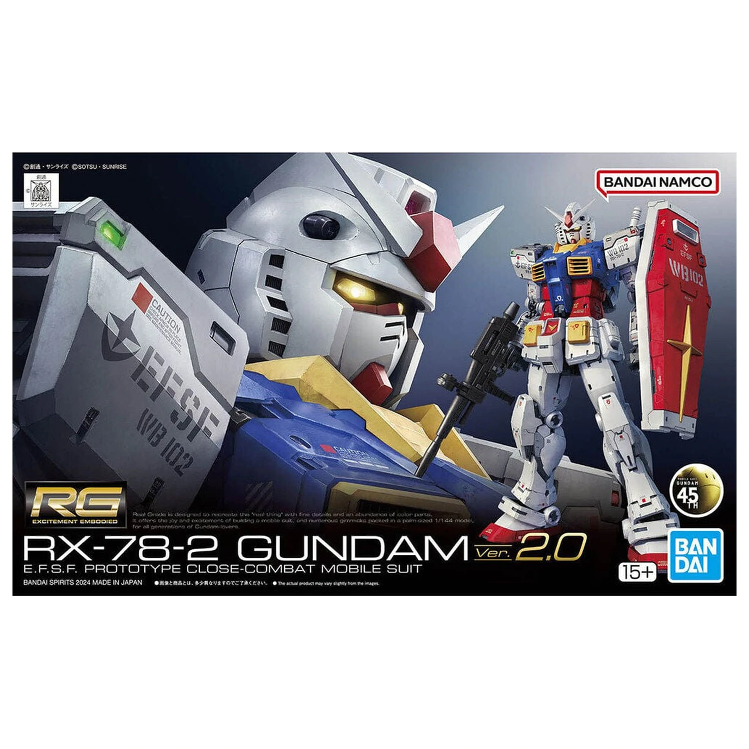 RX-78-2 Gundam Ver. 2.0 Model kit RG 1/144 product photo