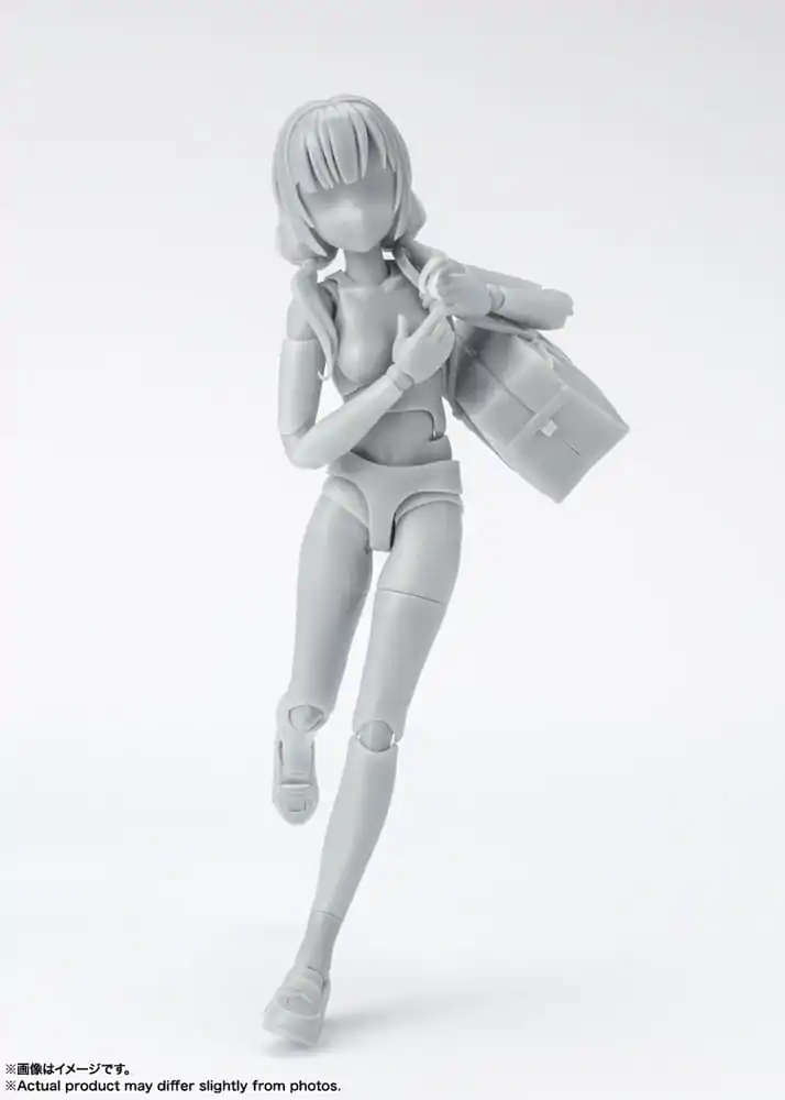 S.H. Figuarts Action Figure Body-Chan School Life Edition DX Set (Gray Color Ver.) 13 cm product photo