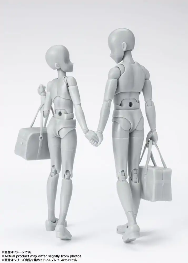 S.H. Figuarts Action Figure Body-Chan School Life Edition DX Set (Gray Color Ver.) 13 cm product photo