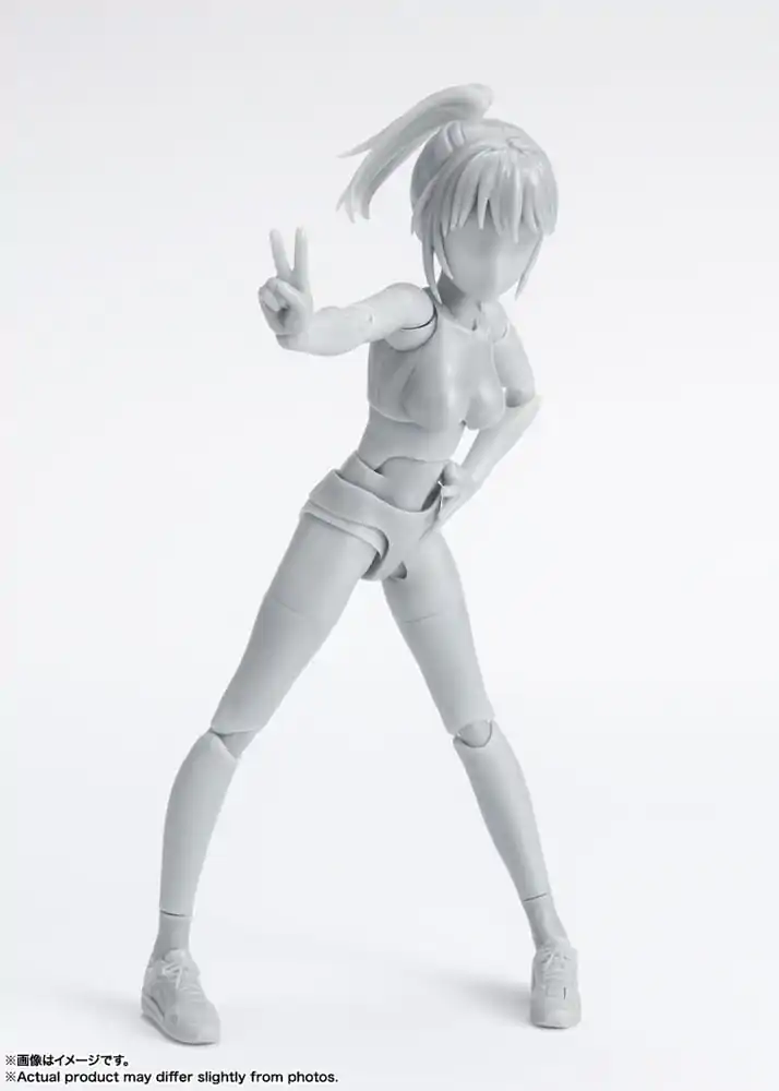 S.H. Figuarts Action Figure Body-Chan School Life Edition DX Set (Gray Color Ver.) 13 cm product photo
