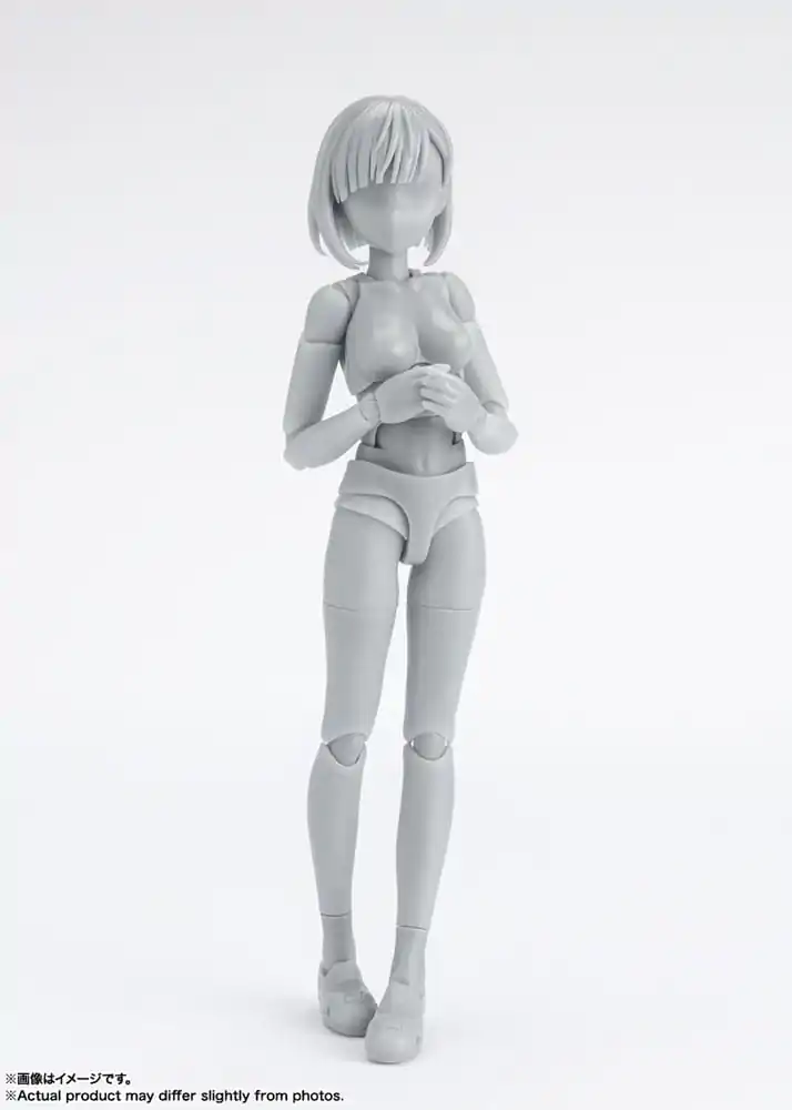 S.H. Figuarts Action Figure Body-Chan School Life Edition DX Set (Gray Color Ver.) 13 cm product photo