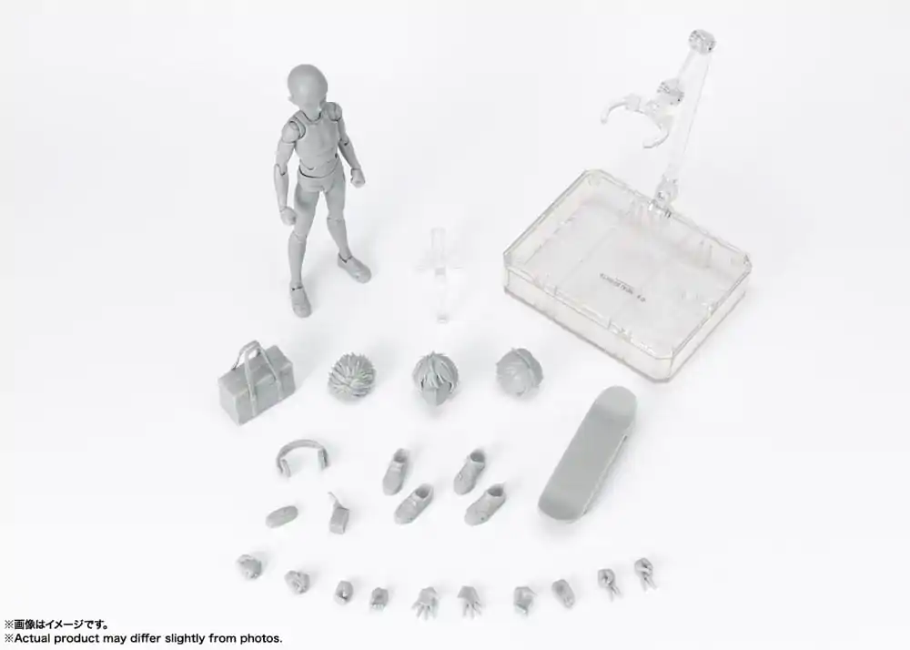 S.H. Figuarts Action Figure Body-Kun School Life Edition DX Set (Gray Color Ver.) 13 cm product photo