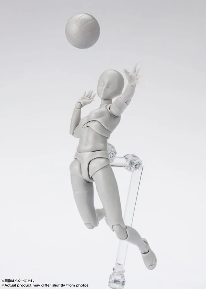 S.H. Figuarts Action Figure Body-Chan Sports Edition DX Set (Gray Color Ver.) 14 cm product photo