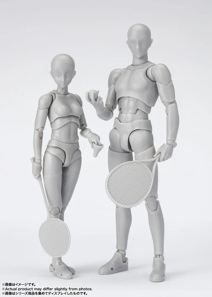 S.H. Figuarts Action Figure Body-Chan Sports Edition DX Set (Gray Color Ver.) 14 cm product photo