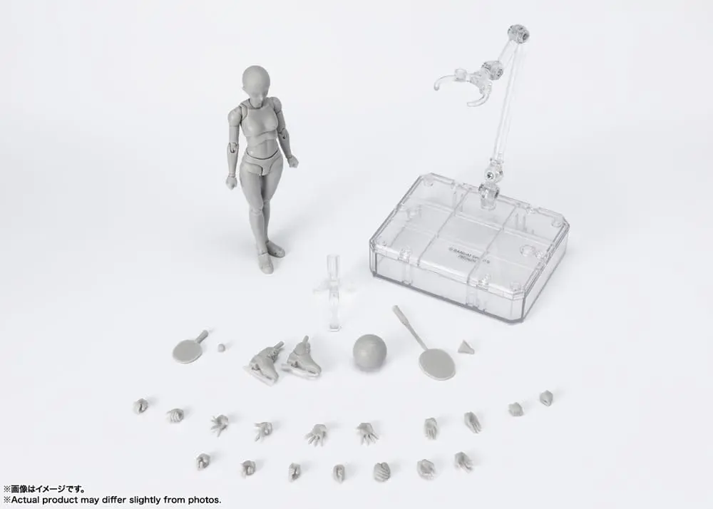 S.H. Figuarts Action Figure Body-Chan Sports Edition DX Set (Gray Color Ver.) 14 cm product photo