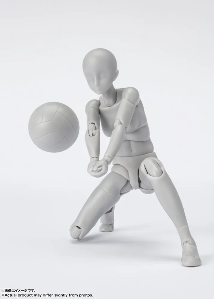 S.H. Figuarts Action Figure Body-Chan Sports Edition DX Set (Gray Color Ver.) 14 cm product photo