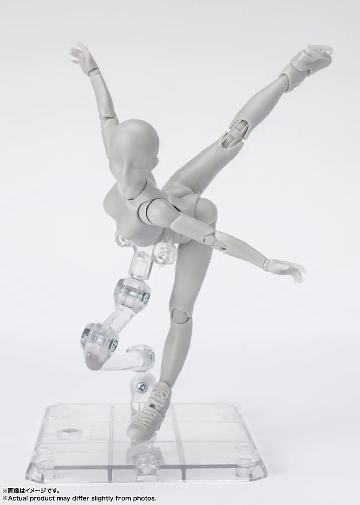 S.H. Figuarts Action Figure Body-Chan Sports Edition DX Set (Gray Color Ver.) 14 cm product photo