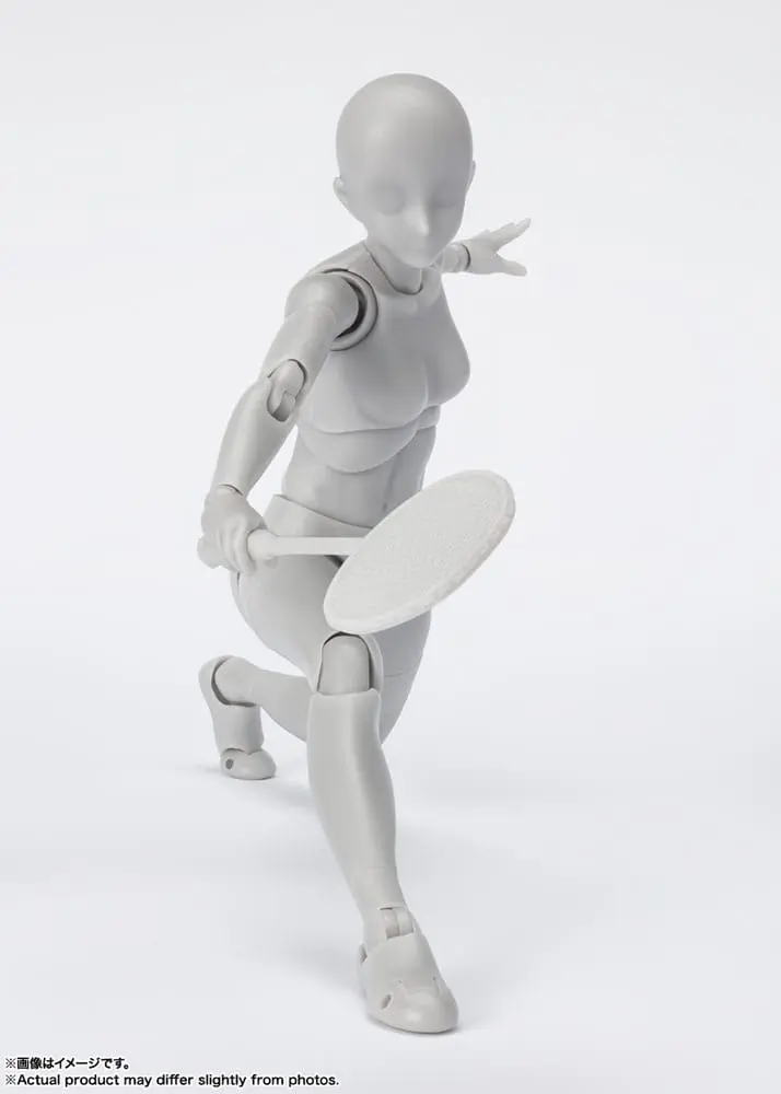 S.H. Figuarts Action Figure Body-Chan Sports Edition DX Set (Gray Color Ver.) 14 cm product photo