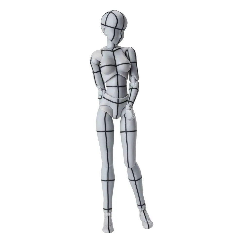 S.H. Figuarts Body Chan Action Figure Wireframe Gray Color Version 14 cm product photo
