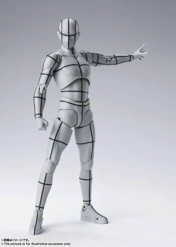 S.H. Figuarts Body Kun Action Figure Wireframe Gray Color Version 15 cm product photo