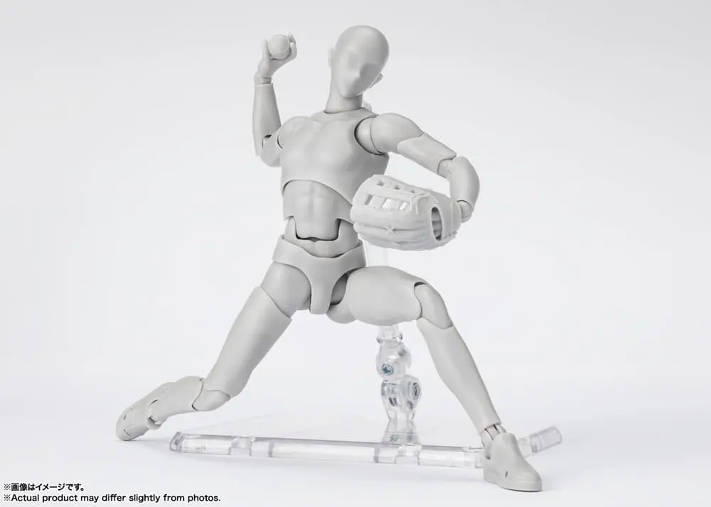 S.H. Figuarts Action Figure Body-Kun Sports Edition DX Set (Gray Color Ver.) 16 cm product photo