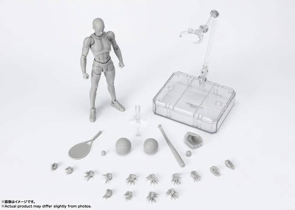 S.H. Figuarts Action Figure Body-Kun Sports Edition DX Set (Gray Color Ver.) 16 cm product photo
