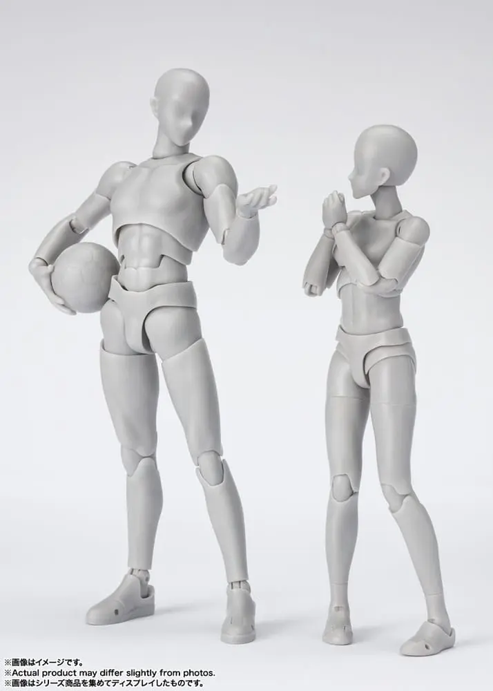 S.H. Figuarts Action Figure Body-Kun Sports Edition DX Set (Gray Color Ver.) 16 cm product photo