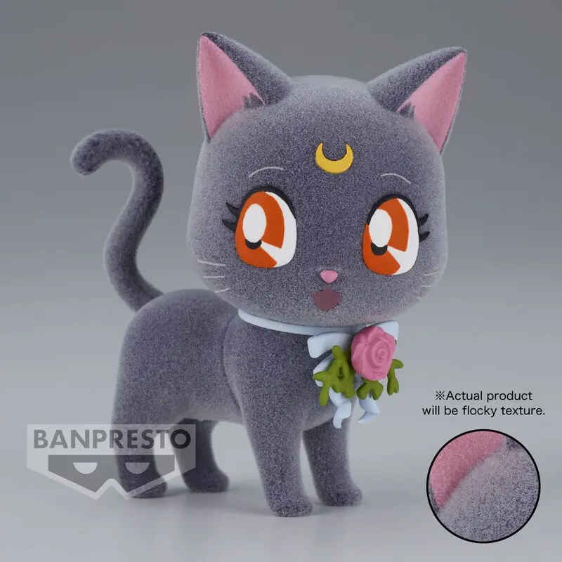 Sailon Moon Pretty Guardian Luna Dress up Style Fluffy Puffy figure 15cm. product photo
