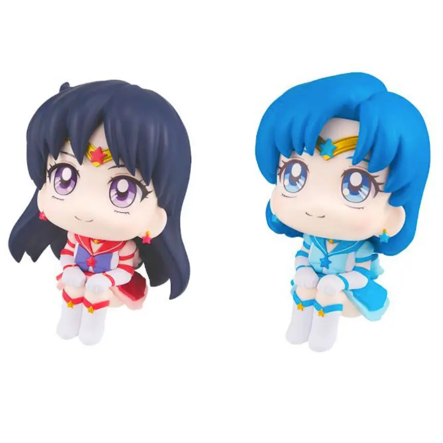 Sailor Moon Cosmos Look Up PVC Statues Eternal Sailor Mercury & Eternal Sailor Mars Set 11 cm termékfotó