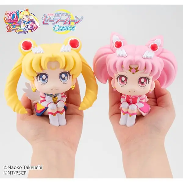 Sailor Moon Cosmos The Movie Look Up PVC Statue Eternal Sailor Chibi Moon 11 cm product photo