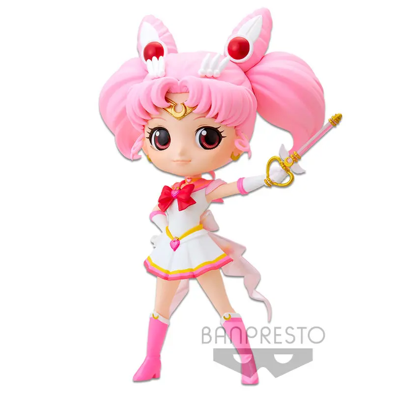 Sailor Moon Eternal The Movie Q Posket Mini Figure Super Sailor Chibi Moon Kaleidoscope Ver. 14 cm product photo