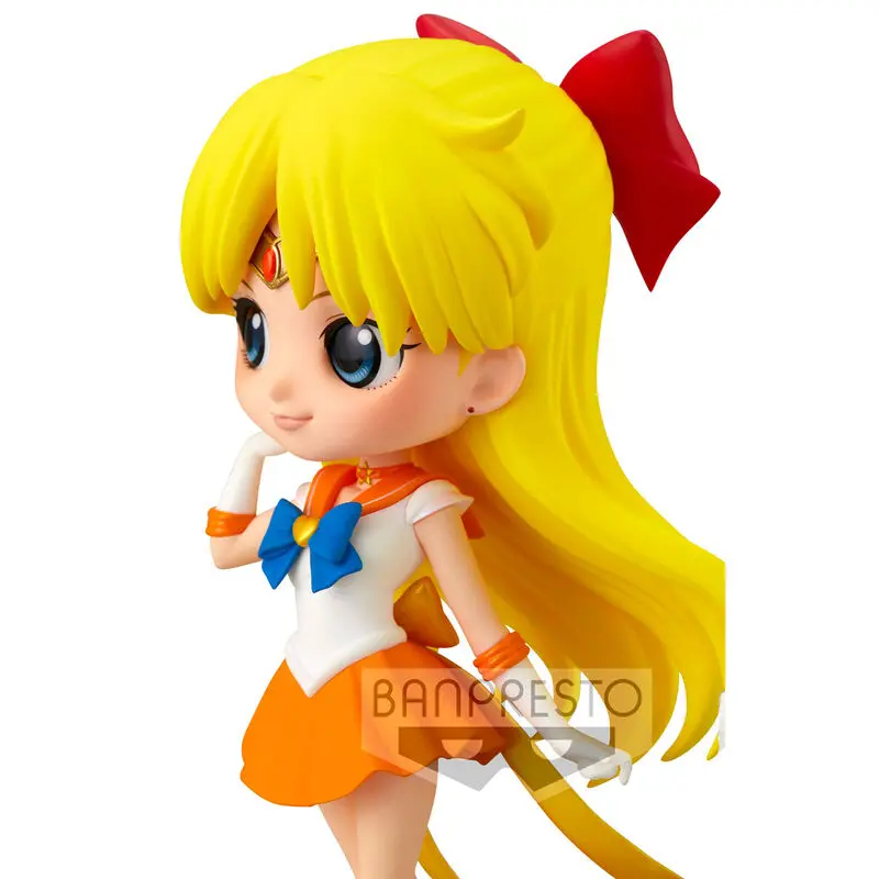 Sailor Moon Eternal The Movie Q Posket Mini Figure Super Sailor Venus Ver. A 14 cm product photo