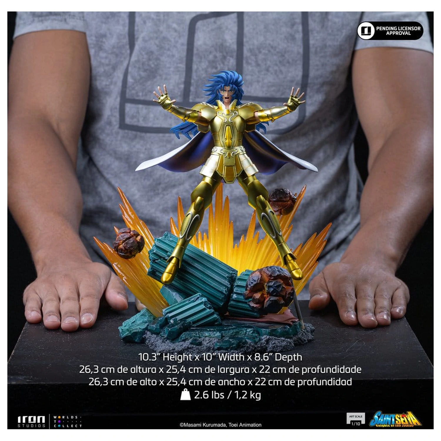 Saint Seiya Art Scale Statue 1/10 Gemini Saga 26 cm product photo
