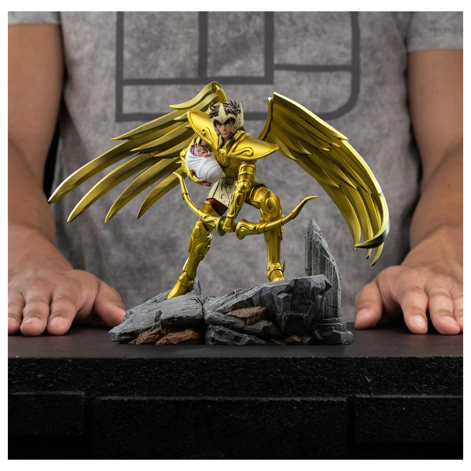 Saint Seiya Art Scale Statue 1/10 Sagittarius Aiolos 21 cm  product photo