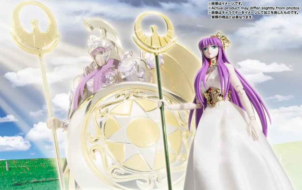 Saint Seiya Saint Cloth Myth Ex Action Figure Goddess Athena &amp; Saori Kido 16 cm product photo