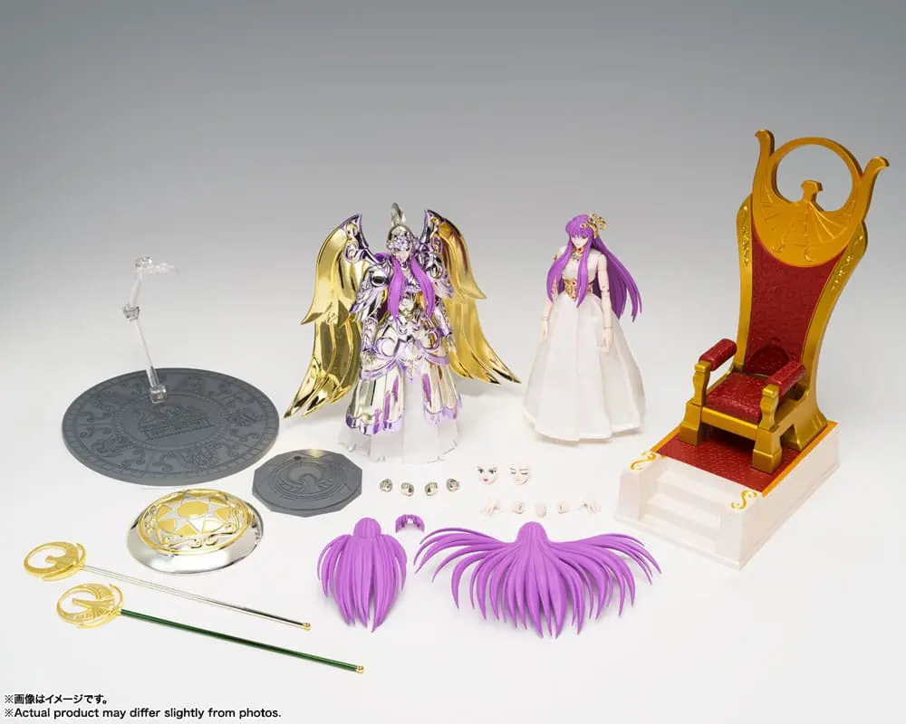 Saint Seiya Saint Cloth Myth Ex Action Figure Goddess Athena &amp; Saori Kido 16 cm product photo