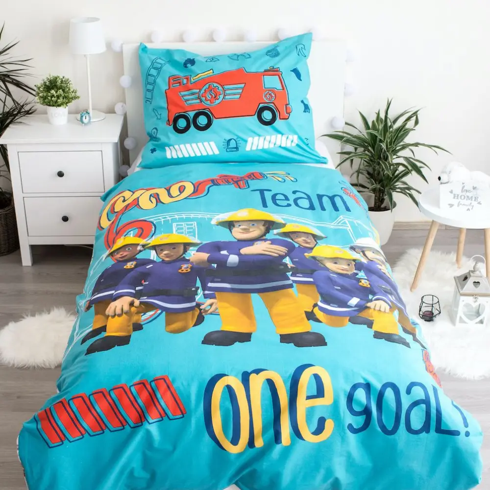 Fireman Sam Duvet Cover Set 140x200cm, 70x90cm product photo