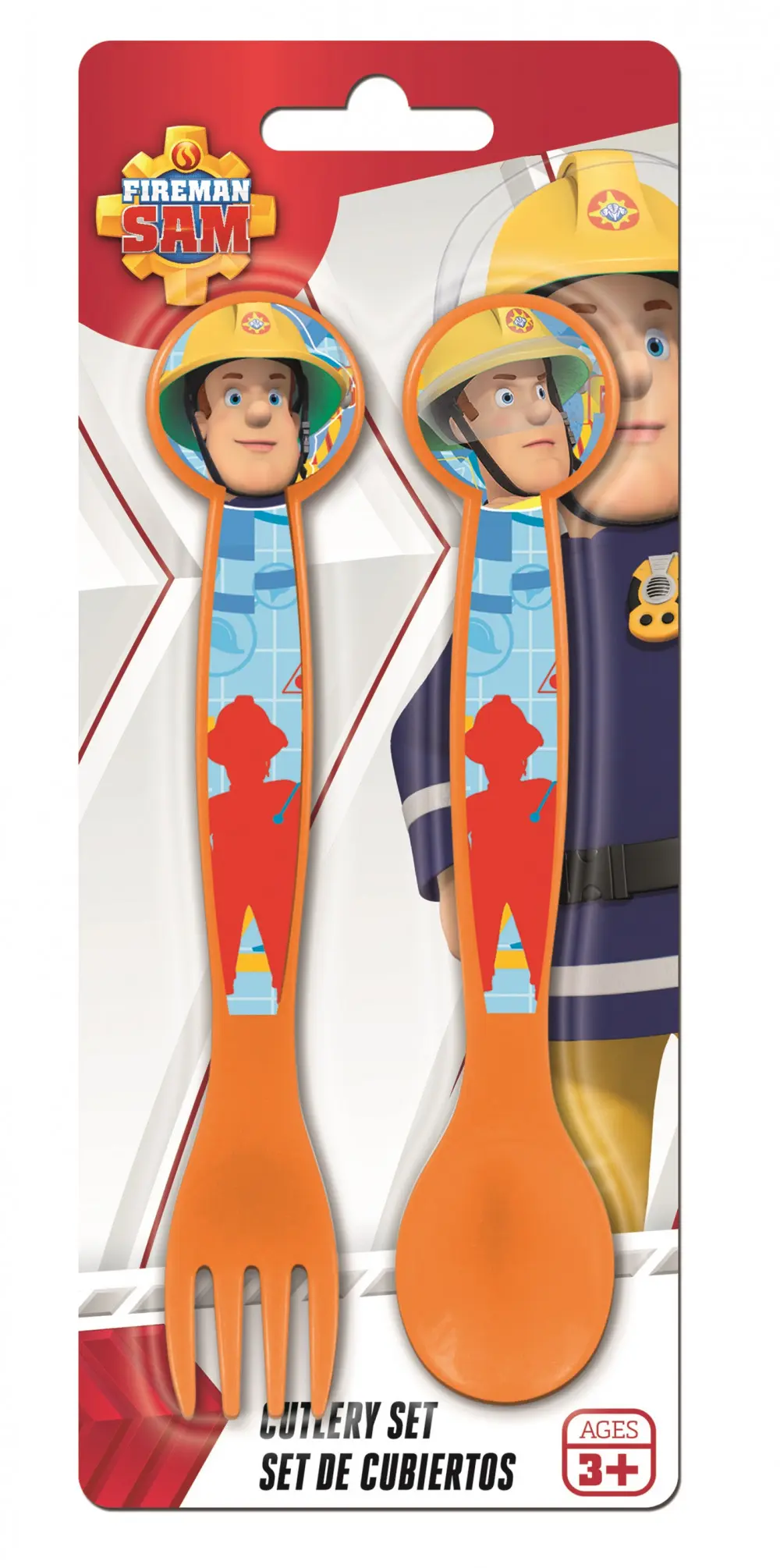 Fireman Sam Cutlery Set - 2 Pieces product photo