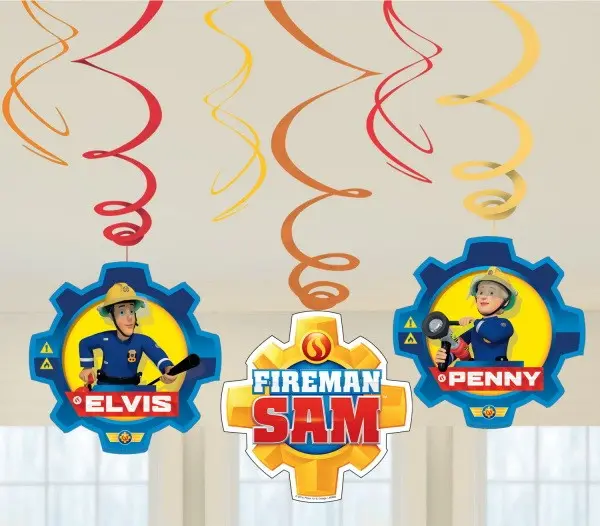 Fireman Sam Ribbon Decoration Set of 6 product photo