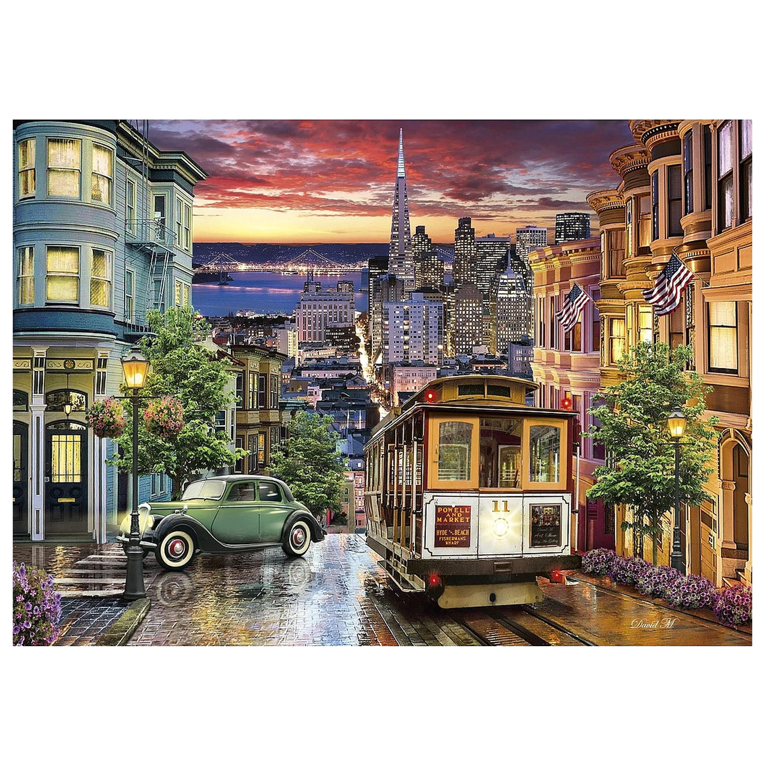San Francisco Night 3000-piece puzzle product photo