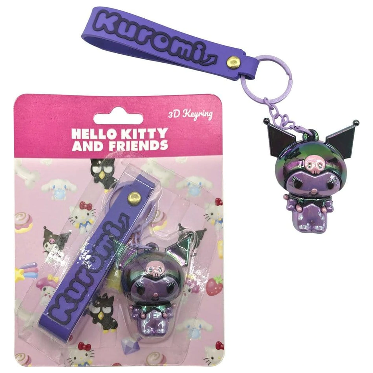 Sanrio 3D Keychain Hello Kitty Kuromi product photo